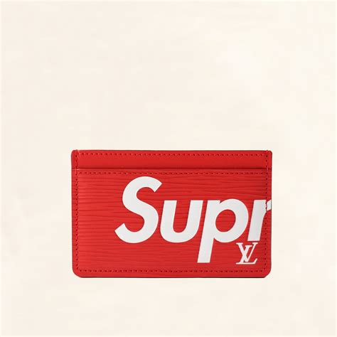 lv supreme card holder price|louis vuitton supreme epi wallet.